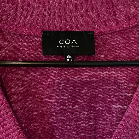 Anthro COA heather V neck sweater - Picture 4 of 6